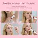 Womens Personal Groomers4-in-1 Electric Razor face Razors&Nose Trimmer Women-Personal Shaver for Women