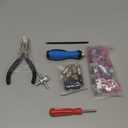 Tire Plug Kit 64 Pcs Tire Repair Rubber Nails Kit with 2 Sizes,Tire Caps with Pressure Gauge,Flat Tire Repair Kit for Car,Motorcycle,Truck,ATV,Tire Puncture Repair