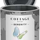 Serenity Silk All-in-One Mineral Chalk Paint for Furniture, Home Decor, Cabinets and DIY Crafts - Built-in Topcoat - (32oz, Twilight) (32 Fl Oz (Pack of 1))