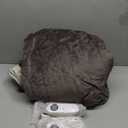 Heated Blanket Electric Blanket King 90"x100" Dual Control Flannel Heating Blanket with 12 Heat Levels 12H Timer Auto Shut-Off Overheat Protection Soft & Cozy Machine Washable (Deep Gray & Light Gray)