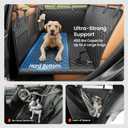 REEVAA Dog Car Seat Cover for Back Seat, Hard Bottom Dog Hammock, Pet Bed Extender for 2-4 Large/Medium Dogs, Waterproof Seat Protector, Universal L Size Fits for SUV Medium Truck, Black