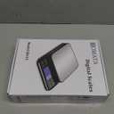 BOMATA Large Kitchen Scale with 0.1g/0.001oz High Precision, 5kg/11lb Bakery Scale with% Percentage Function, USB Rechargeable, Full-View Angle LCD with Backlight, Stainless Steel Pan (Black)