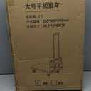 Collapsible Wagon Cart Heavy-Duty 500lbs Capacity: Foldable Utility Cart with All-Terrain Wheels for Groceries/ Beach/ Camping, Rolling Crate Hand Truck Dolly with Platform Utility Trolley Cart, Green