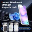 ZYGNAL Slim Case for iPhone 17 Pro – Compatible with MagSafe, Clear Acrylic Back + TPU Bumper, Strong Magnetic Lock, Camera Control Button Cover, Shock-Absorbent Slim Protection
