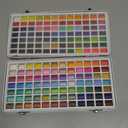 Caliart Watercolor Paint Set, 168 Colors Portable Water Color Palette Kit with Detail Paint Brush, Art Supplies Watercolor Painting Kit Drawing Gifts for Adults Beginners Professional Artists