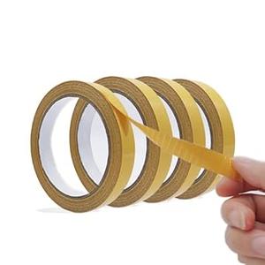 WENSSKKU Double Sided Adhesive Fabric Tape Heavy Duty,Hem Tape No Sew No Iron,Perfect for Clothes,Curtains,Capet,Crafts,and DIY Projects,Removable and Residue Free 0.5 in x 33FT/10m x 2Rolls