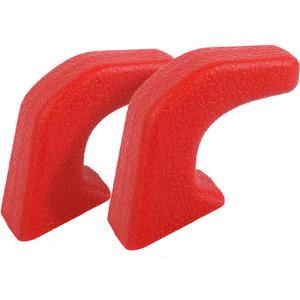 JWWY Bumper Tow Hook Covers Tow Trailer Hitch Receiver Cover Towing Hitch Rubber Sleeve Protector Cover Trim Fit for 2007-2026+Jeep Wrangler JL Gladiator JT 4XE JK Exterior Accessories 2pcs Red