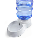 Pet Water Dispenser Station - 1 Gal Replenish Pet Waterer for Dog Cat Animal Automatic Gravity Water Drinking Fountain Bottle Bowl Dish Stand