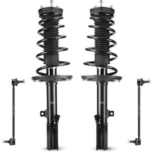 Rear Struts Shocks Suspensions w/Coil Springs & Sway Bar Links for Toyota Camry 2.4L 3.5L (Exc. SE) 2007-2011/ Toyota Avalon 3.5L 2008-2011, Absorber Assemblies 09 11 (Fits 172310 172309)