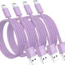 4 Pack [Apple MFi Certified] Apple Charging Cables 6ft, iPhone Chargers, Lightning Fast iPhone Charging Cord for iPhone 12/11/11Pro/11Max/ X/XS/XR/XS Max/8/7, ipad(White) (4pack(6ft), Purple, 4)