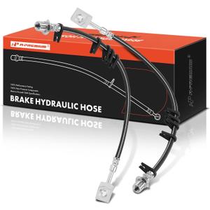 A-Premium Rear Side Brake Hydraulic Hose Compatible with Select Chevrolet, GMC and Isuzu Models - C6500 Kodiak/C7500 Kodiak/C6500 Topkick/C7500 Topkick 2003-2009, HTR HVR 2005-2008 - Pack of 2