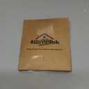 HOMOTEK 4 Pack Heavy Duty Solid Rigid Door Stops Bumper Sound Dampening Door Stoppers with Soft Rubber Tip, Zinc Die Cast DoorStops Wall Protector 2.8" DoorStoppers, Black