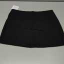 SOFIA'S CHOICE Women's Sexy Side Slit Mini Skirt Low Rise Bodycon Y2K Clubwear Short Skirts Black Small