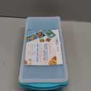 Silicone Freezer Tray With Lid-Soup Freezer Container molds-2-cup Extra Large Ice Cube Tray-makes 4 perfect 500ml portions cubes, For freezing soup,stews,sauces.Oven&Dishwasher-Safe(2-Pack)