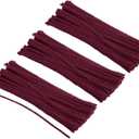 PATIKIL 30CM/12Inch Pipe Cleaners, 300 Pack Flexible Chenille Stems for DIY Art Creative Crafts Party Decorations Handicrafts Handwork, Burgundy