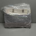 LOVEVOOK Laptop Tote Bag for Women,Leather Work Bag, Waterproof Business Teacher Bag,Large Computer Handbag Purse Briefcase,Office Gifts for Women (17.3 Inch, Black-white-brown-up)