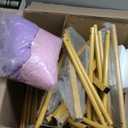 Pureegg Metal Arch Backdrop Stand Set - Set of 2 (7.2ft/6.0ft), Gold Wedding Stand with Stable Base, Elegant Backdrop Cover for Party, Birthday, Baby Shower, Graduation, Easy to Assemble