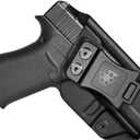 Amberide KYDEX Holsters for Glock 43/43X & 43X MOS | Adjustable Cant | Inside & Outside Waistband Concealed Carry Options | IWB & OWB for Ultimate Comfort & Stability (Right Hand Draw)