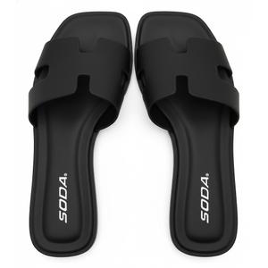 Soda Casual Sandals, Black Size 9