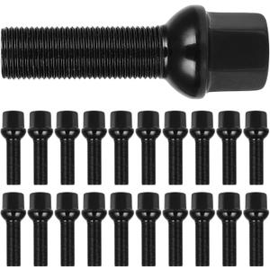 SCITOO 20Pcs 14x1.5 Extended Lug Bolts Shank 40mm Overall 64mm Ball Seat Wheel Lug Studs Fit for A1 A3 A4 A6 A7 A8 Q2 Q3 Q5 Q7 R8 RS3 RS4 RS5 RS6 RS7 S3 S4 S5 S6 S7 S8 SQ5 TT