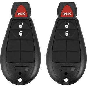 X AUTOHAUX 2pcs Replacement Keyless Entry Remote Car Key Fob M3N5WY783X 433Mhz for Dodge Grand Caravan Challenger Charger Durango for Ram NO. 56046707AG/5026101AD 3 Button with Door Key