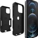 OtterBox iPhone 12 & iPhone 12 Pro Commuter Series Case - Black, Slim & Tough, Pocket-Friendly, with Port Protection