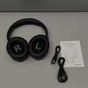 Active Noise Cancelling Bluetooth Headphones, Wireless Headphones Over Ear with Microphone, 80H Playtime Deep Bass Comfortable Protein Earpads Headset for Adults, Travel, Gym, Home,Office