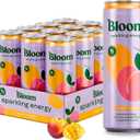 Bloom Nutrition Sparkling Energy Drink - Natural Caffeine, Zero Sugar, 180mg Caffeine - Antioxidant-Rich w/Green Coffee Bean, Green Tea Extract, Prebiotics - 12oz 12 pk