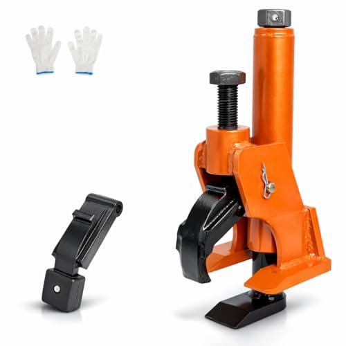 Swess Manual Tire Bead Breaker Tool for Tire Removal, 38"-42" Tire Removal Tool Manual Tire Changer Machine Tire Changing Tool Tire Repair Tools with Replacement for Atvs, Utvs(Orange)