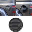 For Jeep JL Gas Cap Cover Locking Fuel Door Cover for 2018-2025 2026 Jeep Wrangler JL Sport Rubicon Sahara Willys & Unlimited 2-Door 4-Door