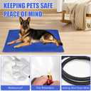 RIOGOO Pet Heating Pad, Electric Heating Pad for Dogs and Cats with Timer, 6 Level Adjustable Temperature Dog Heated Blanket (Blue, XL:36''x27'')