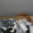 Domensi 12 Sets Wedding Centerpiece for Table Artificial Rose with Vase Fake Bouquets and Metal Pot Floral Arrangements for Holiday Party Event Table Decor (Dark Blue)