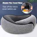 Travel Neck Pillows for Airplanes 2026 New Travel Pillow Neck Travel Pillow Memory Foam Airplane Pillow for Offices and Cars(Dark Blue)