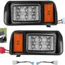 Drive-up Club Car DS LED Headlight Kit, 12V Factory Style LED Headlights with Adapter Wire for Club Car DS 1993-up Gas and Electric Golf Carts, OEM 101988001