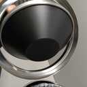 Mbillion 2.4 Gallons Brushed Silver Swing Lid Stainless Steel Trash Can