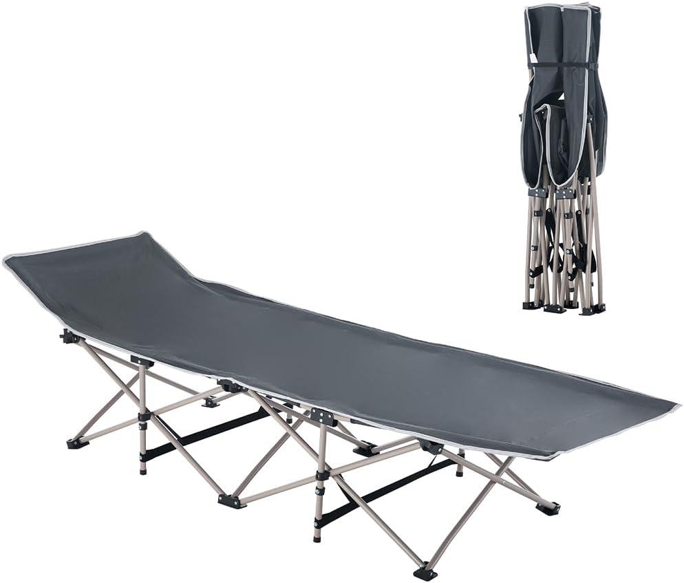 Shally Dogan Folding Bed for Outdoor, Garden, Balcony, Patio, Camping, Slim Closure, Portable and Comfortable