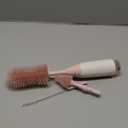 Momcozy Bottle Brush Kit, Innovative Push-Press Design for Better Cleaning - Baby Bottle Cleaner Brush for Baby Bottle, Breast Pumps, Nipples, and More - Can Generate Foam for Better Cleaning, Pink (Press Bubble Style)