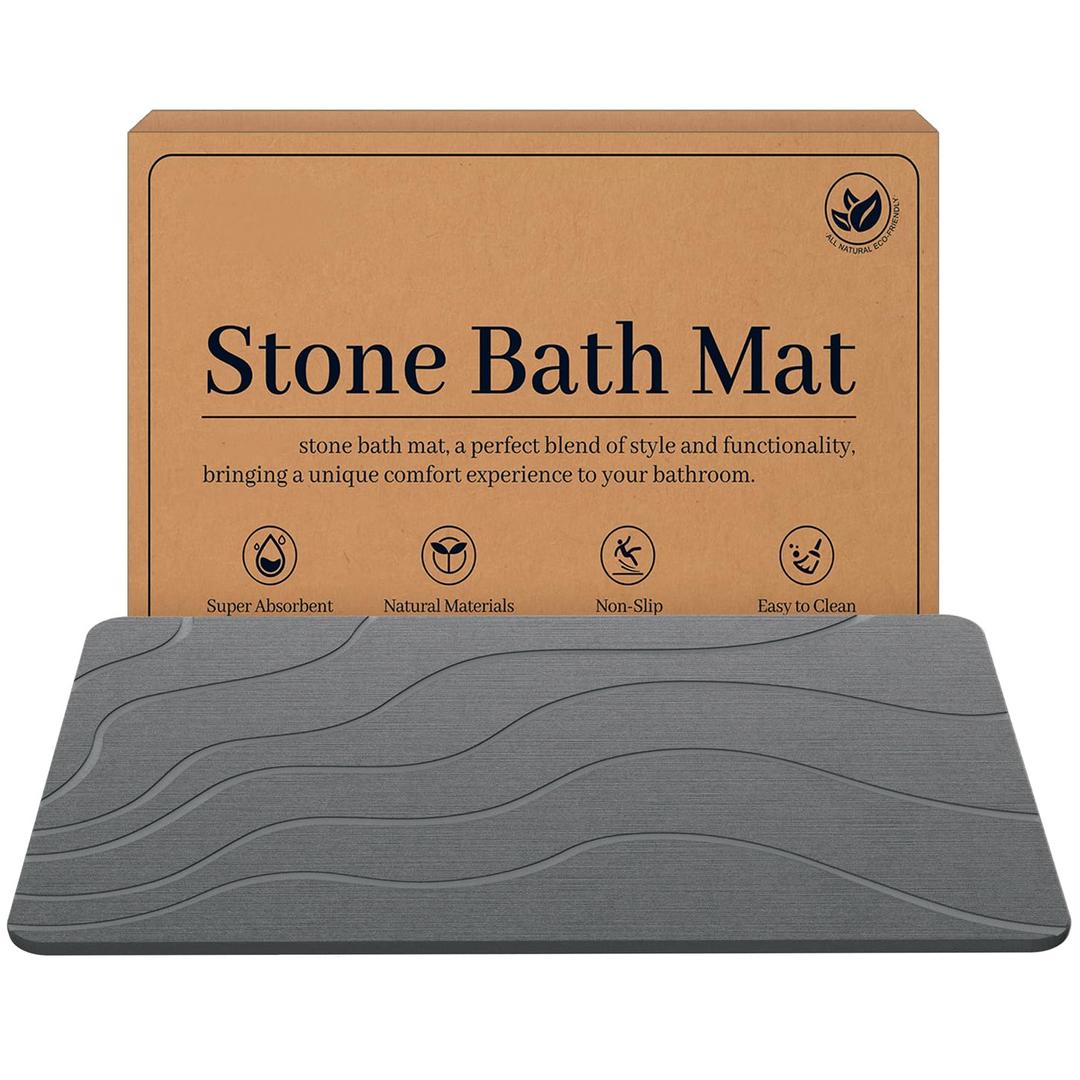 Jiloma Stone Bath Mat Diatomite