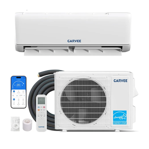 Garvee18000 BTU 21 SEER2 Ductless Mini Split AC & Heat Pump, WiFi Control, Compatible with Alexa, 230V Energy Efficient Inverter System, Cools Up to 1000 Sq.ft