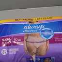 Always Discreet Adult Diapers for Women, Incontinence Underwear, Postpartum Essentials, Disposable Briefs, Max Absorbency, Bladder Leak Protection, Small/Medium, 32ct