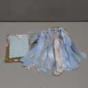 Snowflake Themed High Chair Banner - Winter Wonderland 1st Birthday Girl Decoration Highchair Garland For Baby Shower Party Decorations Photo Props (Blue)