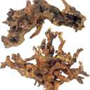 PINVNBY Natural Large Driftwood for Aquarium Fish Tank Decorations, Driftwood for Reptile Tank Bearded Dragon Tank Accessories Terrarium Decor (7.5 to 14.5 inches / 2 Pack)