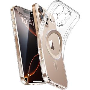ESR for iPhone 16 Pro Case, Compatible with MagSafe, Camera Protection, Shockproof Thin Cover, Resists Yellowing and Scratches, Magnetic Phone Case for iPhone 16 Pro, Zero Series, Desert Titanium Ring