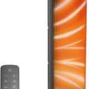 QOWETU X-Large Space Heater, 1500W Portable Electric Heaters for Indoor Use, PTC Ceramic Heater with Remote, Thermostat, 70°Oscillation, 12H Timer, 24 Inchs, Safe Quiet Room Heater for Bedroom