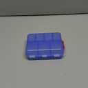 NEW Foldable & Double Protection Portable Weekly Pill Organizer 2 Times A Day with Etched Labels, AM PM 7 Day Week Medicine Box, Daily Travel Pill Case Dispenser for Vitamin, Supplement - Clear Blue