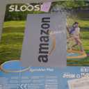 SLOOSH 60" Non-Slip Splash Pad Sprinkler - Outdoor Water Play Toys Backyard Fountain Mat for Toddlers Kids Dogs, Thickened Sprinkler Outside Pool Party Durable for Girls Boys Pets (60in, Orange&Blue)