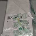 INOVADAY 100% Blackout Curtains for Bedroom, Black Out Curtains 96 Inch Long, Clip Rings Linen Blackout Drapes, Thermal Insulated Room Darkening for Living Room, 2 Panels - Beige,W50xL96