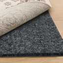 8x10 Ft Non Slip Rug Pad, Dual Surface Felt and Rubber Gripper Backing, 1/4 inch Thick Carpet Liner for Hardwood Floors, Under Area Rug Protective Cushioned Pads, Keep Rugs Safe and in Place
