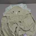 KeaBabies Hooded Baby Towel for Newborn - Viscose Derived from Bamboo Large Baby Bath Towels with Hood for Boys, Girls, Toddler, Extra Absorbent & Soft Newborn Bath Essentials (Triceratops, Regular)