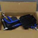 Wheelchair Footrest, Wheelchair Replacement Part with Heel Ring for Standard Wheelchairs(Blue)